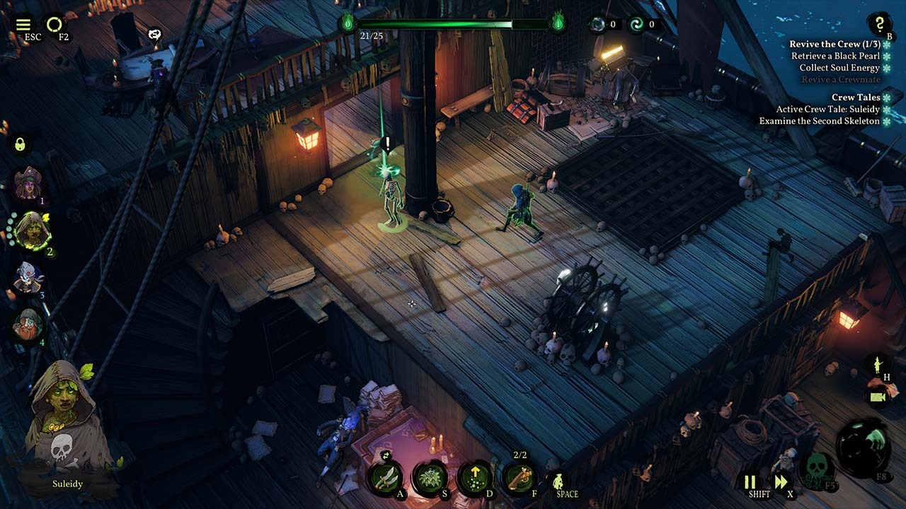 Shadow Gambit: The Cursed Crew Review (PC) - Skeleton Quays - Finger Guns