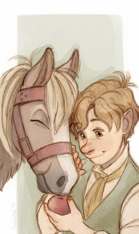 inimeitiel: The Battle of the five Armies countdown - day 19 of 30  Bilbo and his pony, Myrtle!