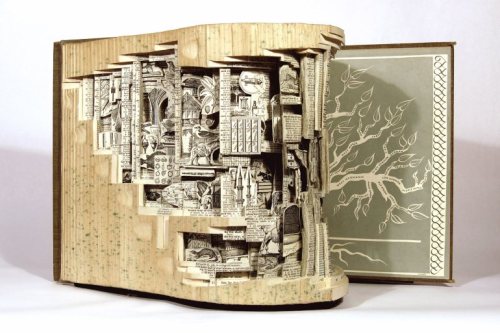 Old books remixed into new art Brian Dettmer takes old books and transforms them into works of art. 