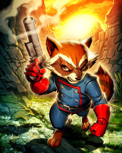 comicbookartwork:  Rocket Raccoon