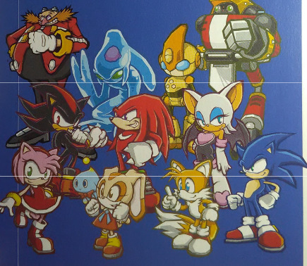 sonic the hedgehog, amy rose, tails, knuckles the echidna, cream