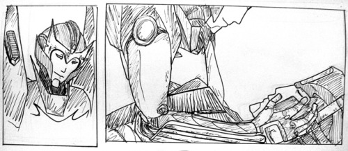 frostygears:  “Someday I will draw something else than sketches and messy inkwork.” WELL, today is not that day! Look. I’ve stopped trying completely. I blame fatique but the real fault is in myself. I was only going to post the first two panels
