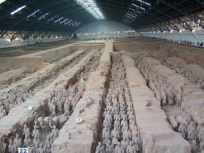 The Terracotta Army, Tomb of Emperor Qin Shi Huang, Lintong, near Xi'an, China (c.210 BCE)