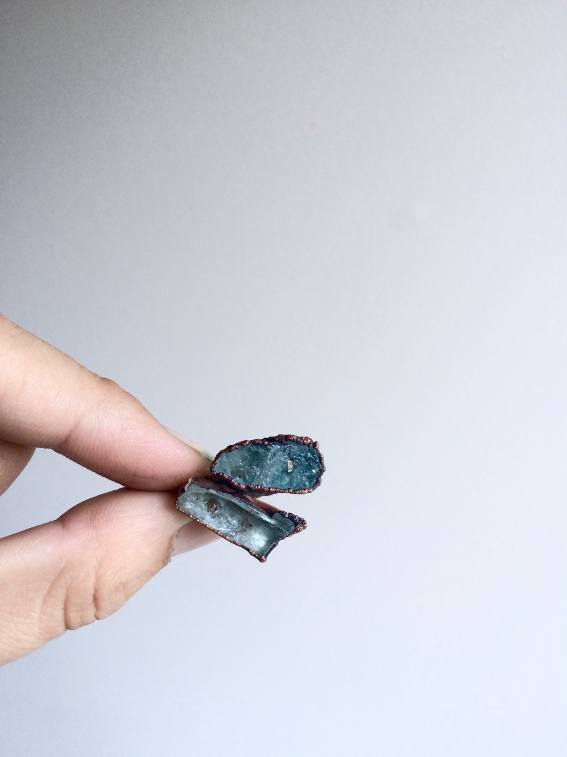 culturenlifestyle:Exquisite Raw Crystal and Electroformed Mineral Rings by Jessica