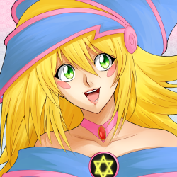majishanzuvarukiria:  mekakushicode:it’s been too long since i’ve drawn anything yugioh-related…the colors look bleh though i always ruin everything with color  The colors on Dark Magician Girl look amazing!