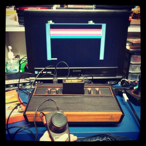 spaceinvadersfilm: whataclevername: My job is pretty great #retro #atari (via TumbleOn)