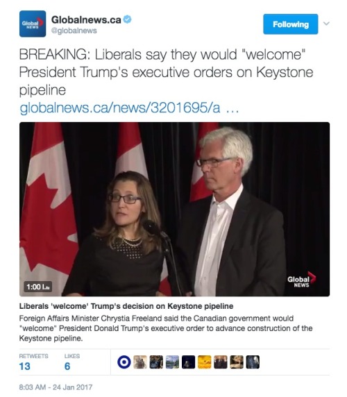 allthecanadianpolitics: The Liberal Party of Canada is not progressive. Don’t forget this.  Justin Trudeau and his neoliberal government doesn’t give a damn about Climate Change or the Environment. 
