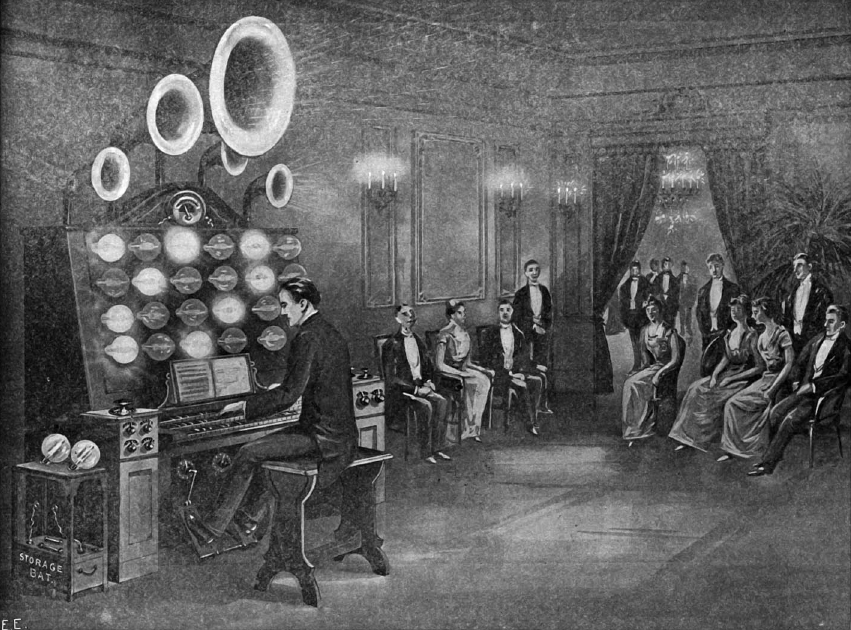 engineeringhistory:
“Audion Piano, 1915. The Audion was the first musical instrument to use vacuum tubes, laying the blueprint of electronic synthesizers until the development of the transistor.
”