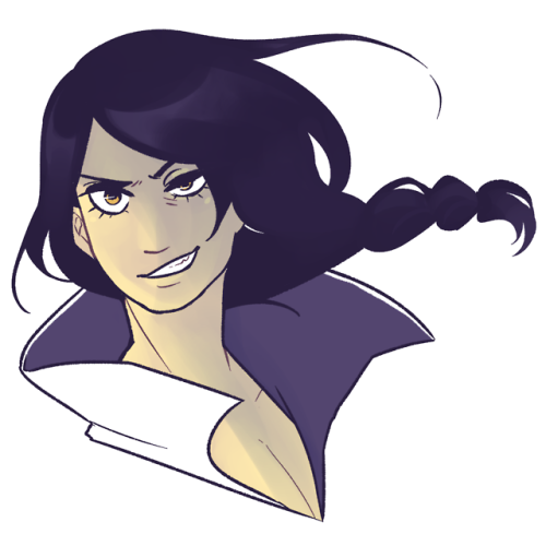 tolbyccia:did you know in yusuke’s concept art he had long hair in a little side braid. did you know