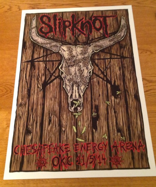 XXX Closer view of the OKC venue poster! This photo