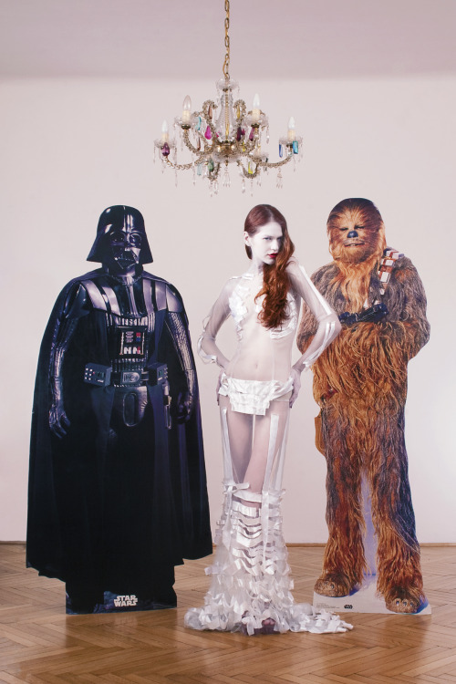 evaszombat:Chewie’s bride, 2011model: Nikolett Kazsmermakeup: Anett Borosclothes: MÁS, Nora Sarmanth