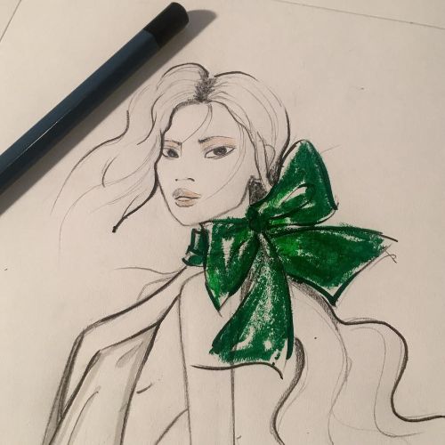 The Bow #illustration #illustrator #fashion #fashionillustration #fashionillustrator #art #picofthed