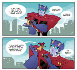 Taiyari:i Listened To That Song And Thought Optimus Would Like It, And That After