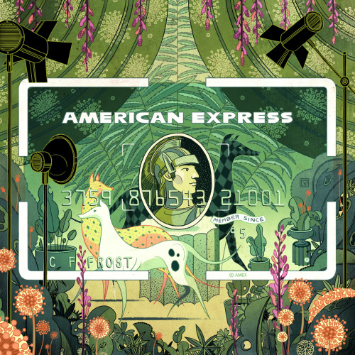 American Express Card ArtVicto NgaiI got to work on this really fun project with American Express to