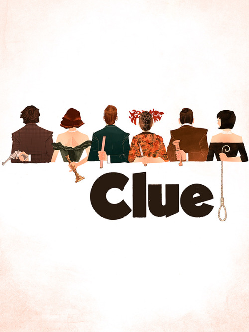 lbardugo:copperbadge:kevinwada:Clue, movie poster, 1985https://www.inprnt.com/artist/gallery/Classic