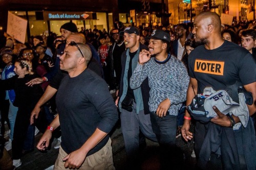 prewars: lilchanofrom79th:Chance the Rapper leading thousands of young people to vote early after hi