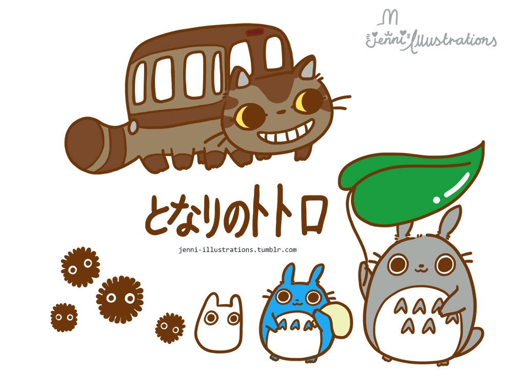 Jenni Illustrations My Neighbor Totoro A Quick Minute Drawing Just