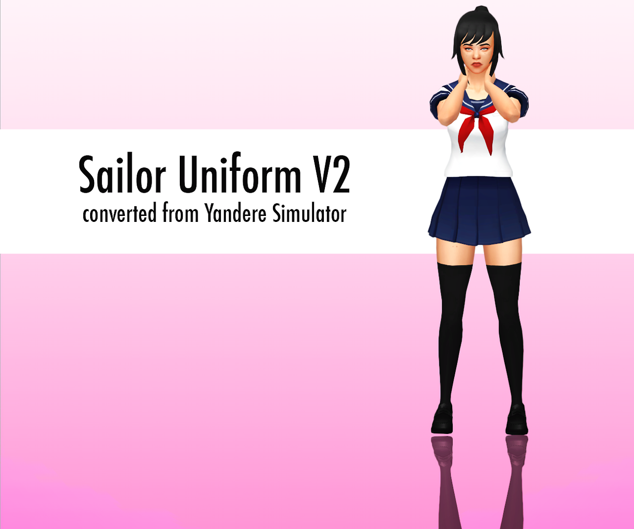 Yandere Simulator School Uniform Sims 4 Cc