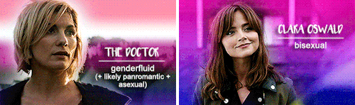 swirlknight:  claratwelve:  Doctor Who LGBT+ characters from 2005 - present  I love this. 