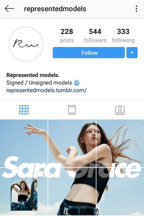 instagram: @Representedmodels