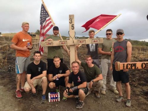 ttiigerlily:  service-with-humility:  semperannoying:  Around 100 Marines from my area, of 3/5, took time off of their 96 hour liberty to go back up to 1Sgt’s Hill and place over 2 dozen crosses back to their rightful spot. Orginally about a week ago,