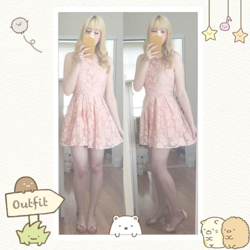 Peach lace dress from Forever 21! I got it months ago but recently saw a ton on the clearance rack. 