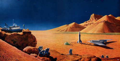 Chelsey Bonestell - “Exploration of Mars” (1956)