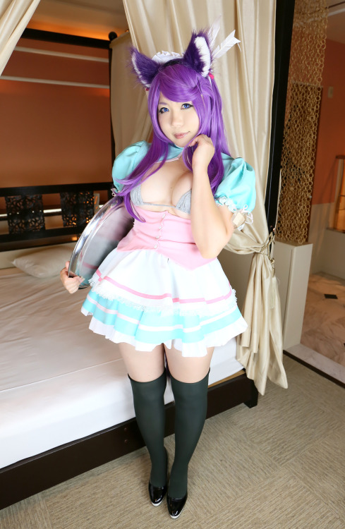 Cute Cosplay Girl Higurashi Rin (Kitsune-Chan) 1-13