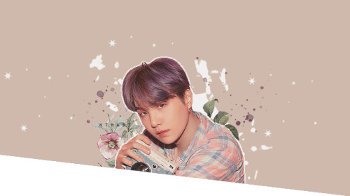 Suga - Boy with Luv - Headers ( for mobile )credits xlike or reblog if using; my edits; don’t claim 