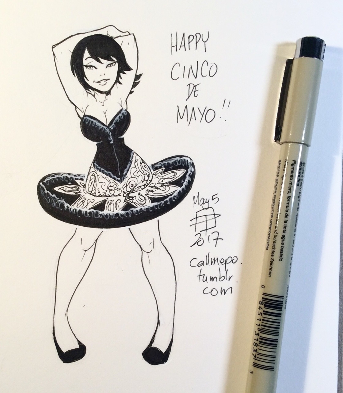 callmepo: Technically Ashi *is* wearing a sombrero for Cinco de Mayo, but not in