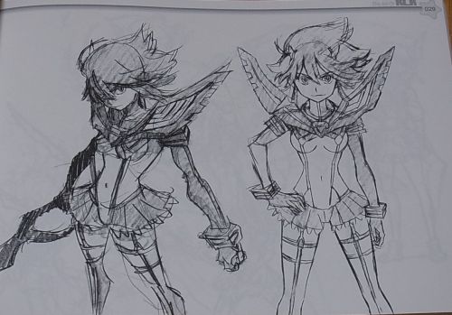 as-warm-as-choco: KILL la KILL (キルラキル) concept designs from “The Art of KLK Vol.2&ldquo; b