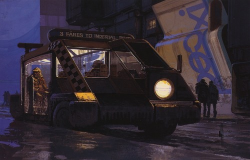 BLADE RUNNER (1982) Concept Art By Syd Mead.