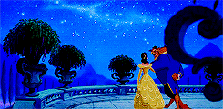 odnson:  One winter’s night, an old beggar woman came to the castle and offered him a single rose in