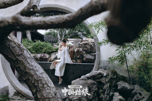 endlessthoughtsofafangirl: Li Qin in the Couple’s Retreat Garden of the Classical Gardens of Suzhou 
