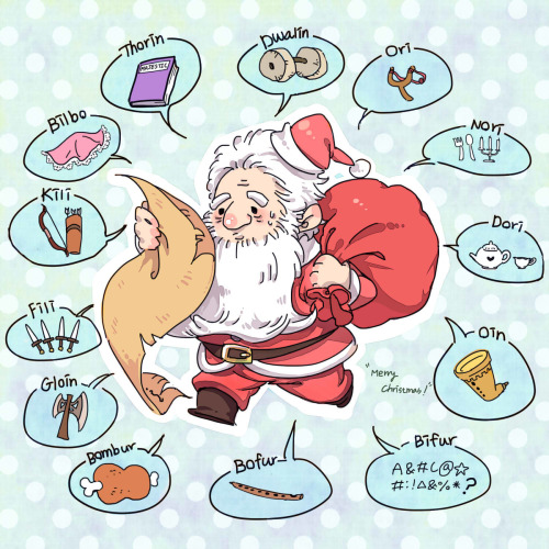 ceallaig1:  aww-yis-breadcumbs-deactivated2: Santa Balin  (x)  Adorable!