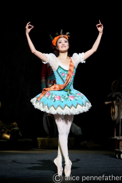 Shiori Kase as Swanilda in Coppélia. English National Ballet. Photograph by Alice Pennefather. Octob