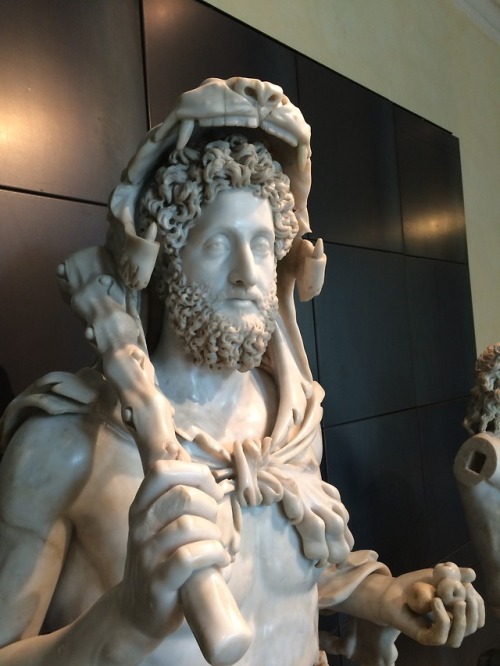 ancientbeardart: Bust of Commodus as Hercules Roman, marble 192 CE Musei Capitolini, Rome