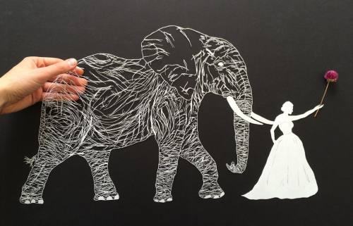 culturenlifestyle:Stunning Delicate Cut Paper Illustrations by Maude White New York-based paper artist Maude White painstaking meticulous paper depictions of nature and people continue to impress us with her storytelling and technical abilities. Each