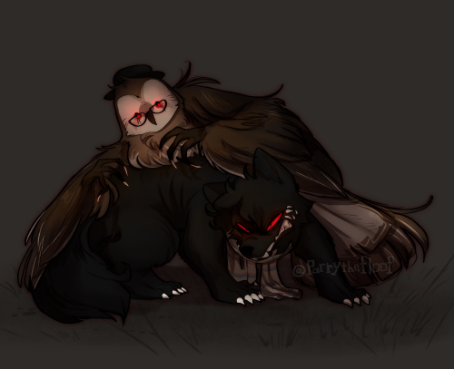  Day 16: monster auSpencer and William as cryptids I’m using a prompts list made by @inspire