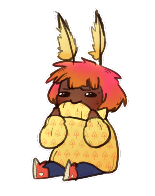 velociowl:  woyb:  velociowl:  dateagirlwhosweird: Date a moth girl who eats her own sweaters when she’s nervous SOMEONE DRAW THIS  hey @velociowl today’s your lucky day  AAAAAA SO CUTE!!! 