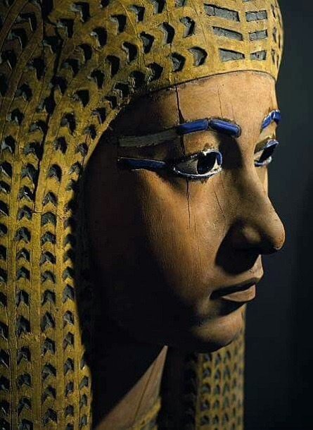 grandegyptianmuseum: Outer Coffin of Queen Ahmose-MeritamunThis coffin is made of cedarwood, from th