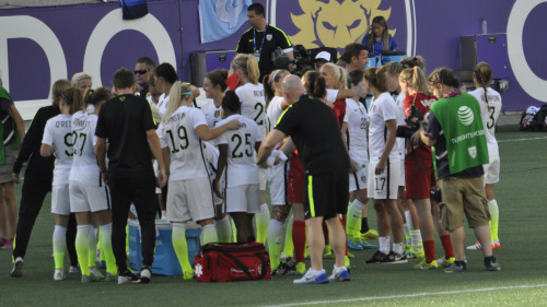 usswnt:  Ali Krieger and Ashlyn Harris - USA vs Brazil - USWNT Victory Tour - Orlando Citrus Bowl, 10/25/2015  