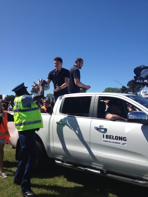 All Blacks Parade in Christchurch