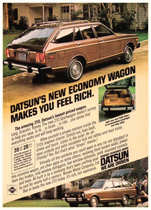 Makes You Feel Rich…   Datsun 210 Sportwagon, 1979