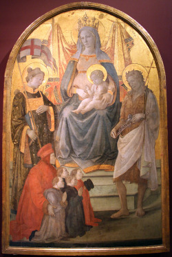 koredzas:Filippo Lippi and Workshop - Madonna and Child with Saints. 1452 - 1453
