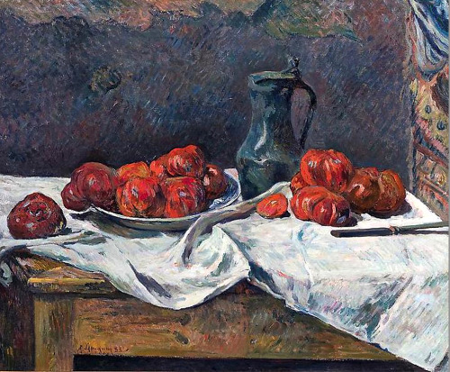 bofransson:  Paul GAUGUIN (1848-1903) Nature Morte aux Tomates, 1883 