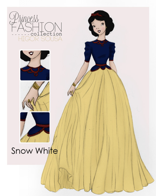bookcharactersthough:girlsbydaylight:Princess Fashion Collection by HigSousaOmg YAAS