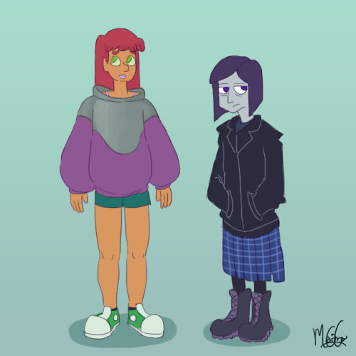 the new exchange student and the weird goth girl have been hanging out a lot