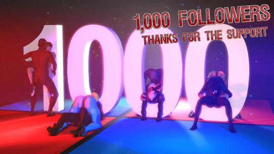 rated-l: 1,000 Followers!!! MP4 So, a few days ago I reached a milestone of 1,000