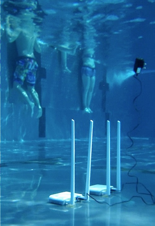 wlan router under water, 2014
installation at public swimming pool
TH